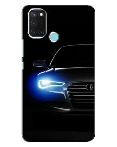 Чохол для Realme C17 з картинкою «Неоновий погляд Audi»