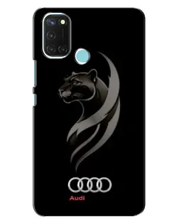Чохол для Realme C17 з картинкою «Графіка — пантера та Audi»