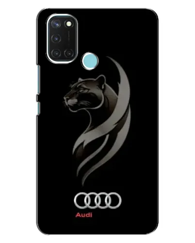 Чохол для Realme C17 з картинкою «Графіка — пантера та Audi»