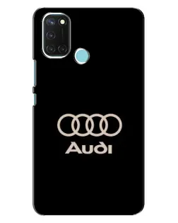 Чохол для Realme C17 з картинкою «Audi — золотий логотип»