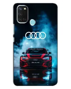 Чохол для Realme C17 з картинкою «Audi Sport — неон»