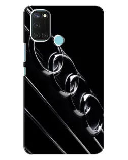 Чохол для Realme C17 з картинкою «Audi — абстрактні кільця»
