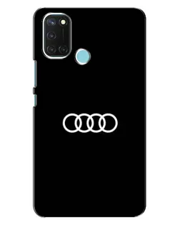 Чохол для Realme C17 з картинкою «Audi White Logo»