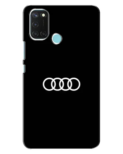 Чохол для Realme C17 з картинкою «Audi White Logo»
