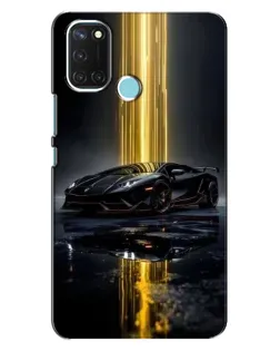 Чехол для Realme C17 с картинкой «Ночной Lamborghini драйв»