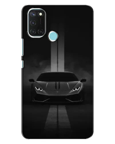 Чехол для Realme C17 с картинкой «Lamborghini симметрия дорог»