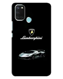 Чехол для Realme C17 с картинкой «Логотип Lamborghini классика»