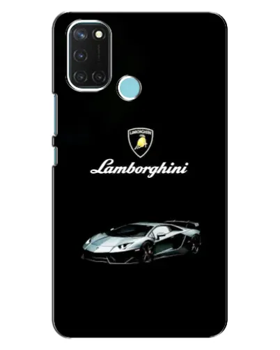 Чехол для Realme C17 с картинкой «Логотип Lamborghini классика»
