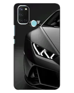 Чехол для Realme C17 с картинкой «Lamborghini фары детализация»