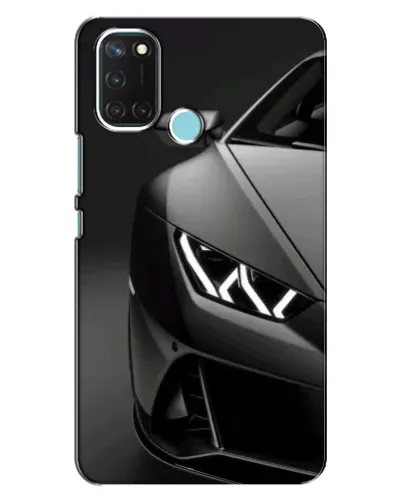 Чехол для Realme C17 с картинкой «Lamborghini фары детализация»