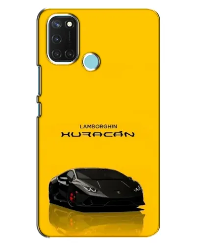 Чехол для Realme C17 с картинкой «Lamborghini Huracan черный»