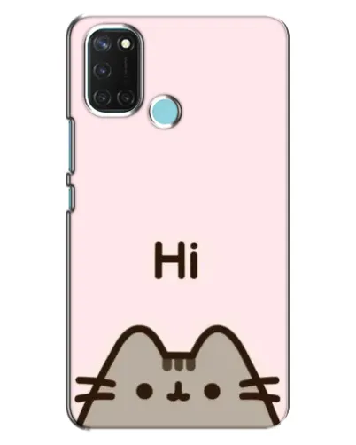 Чохол для Realme C17 з картинкою «Пушин каже Hi»