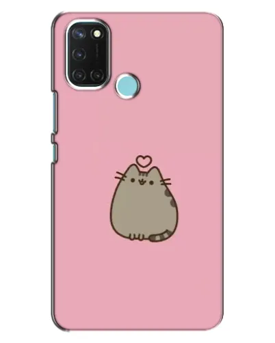 Чохол для Realme C17 з картинкою «Pusheen серце»