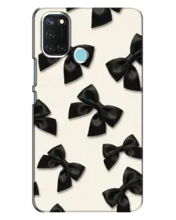 Чохол для Realme C17 з картинкою «Чорні бантики»