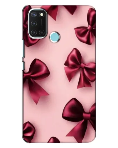 Чохол для Realme C17 з картинкою «Бордовий атлас»