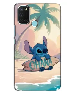 Чохол для Realme C17 з картинкою «Стіч на серфі»