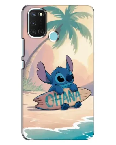 Чохол для Realme C17 з картинкою «Стіч на серфі»