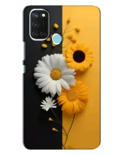 Чохол для Realme C17 з картинкою «Соняшник та ромашка»