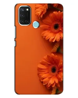 Чохол для Realme C17 з картинкою «Помаранчеві гербери»