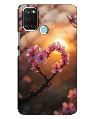 Чохол для Realme C17 з картинкою «Рожевий цвіт сердечко на тлі заходу» Чохол для Realme C17 з картинкою «Рожевий цвіт сердечко на тлі заходу»