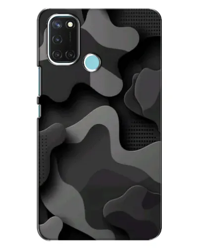 Чохол для Realme C17 з картинкою «Темний абстрактний камуфляж»