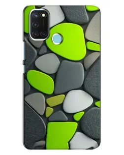 Чохол для Realme C17 з картинкою «Яскрава неонова галька»