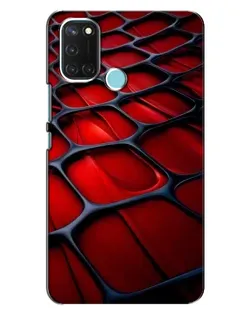 Чохол для Realme C17 з картинкою «Червона глянцева сітка»