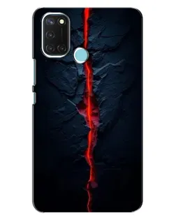 Чохол для Realme C17 з картинкою «Червона лавова тріщина»