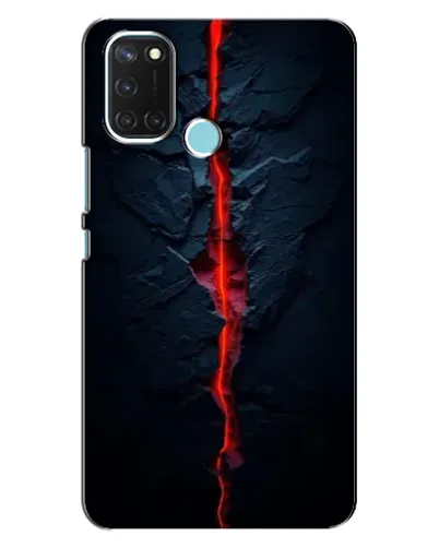 Чохол для Realme C17 з картинкою «Червона лавова тріщина»