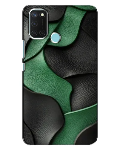 Чохол для Realme C17 з картинкою «Зелені шкіряні хвилі»
