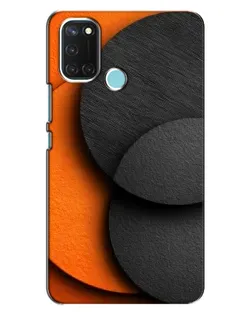 Чохол для Realme C17 з картинкою «Геометрія помаранчевих кіл»