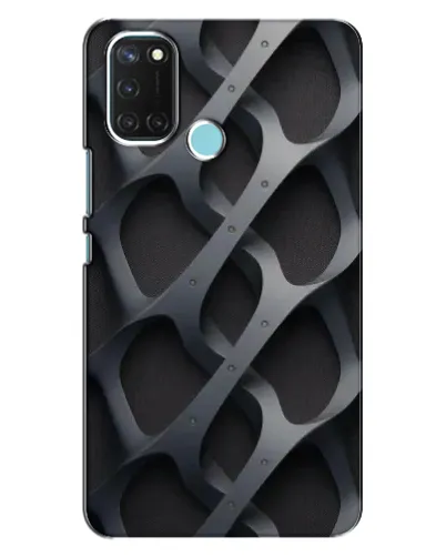 Чохол для Realme C17 з картинкою «Об'ємне сіре плетіння»