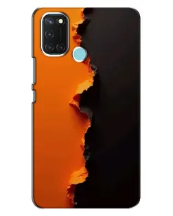 Чохол для Realme C17 з картинкою «Помаранчевий розлом»