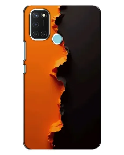 Чохол для Realme C17 з картинкою «Помаранчевий розлом»