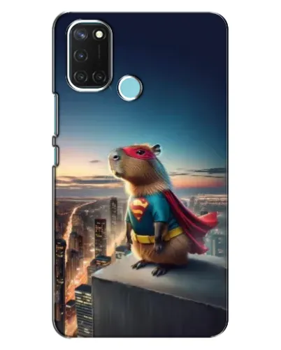 Чехол для Realme C17 с картинкой «Капи-мен супергерой» Чехол для Realme C17 с картинкой «Капи-мен супергерой»