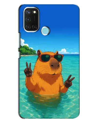 Чехол для Realme C17 с картинкой «Морская капибара» Чехол для Realme C17 с картинкой «Морская капибара»