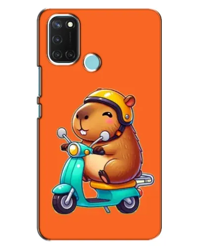 Чехол для Realme C17 с картинкой «Капибара на скутере» Чехол для Realme C17 с картинкой «Капибара на скутере»