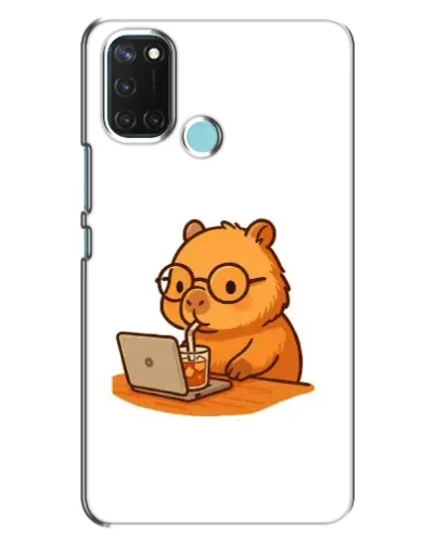 Чехол для Realme C17 с картинкой «Капибара с ноутбуком» Чехол для Realme C17 с картинкой «Капибара с ноутбуком»