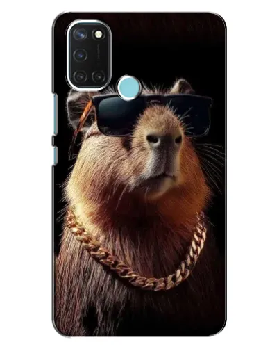 Чехол для Realme C17 с картинкой «Капибара золотая цепь» Чехол для Realme C17 с картинкой «Капибара золотая цепь»