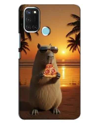 Чехол для Realme C17 с картинкой «Капибара с пиццей» Чехол для Realme C17 с картинкой «Капибара с пиццей»