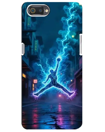 Чехол для Realme C2 с картинкой «Jordan Gold Jumpman»