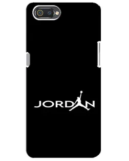 Чехол для Realme C2 с картинкой «Jordan White Logo»
