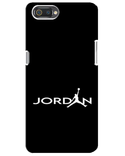 Чехол для Realme C2 с картинкой «Jordan White Logo»