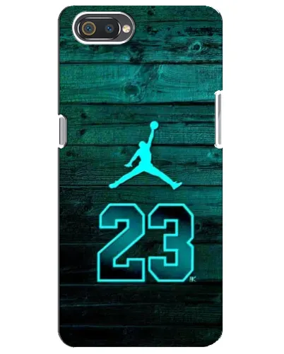 Чехол для Realme C2 с картинкой «Jordan Cyan 23»