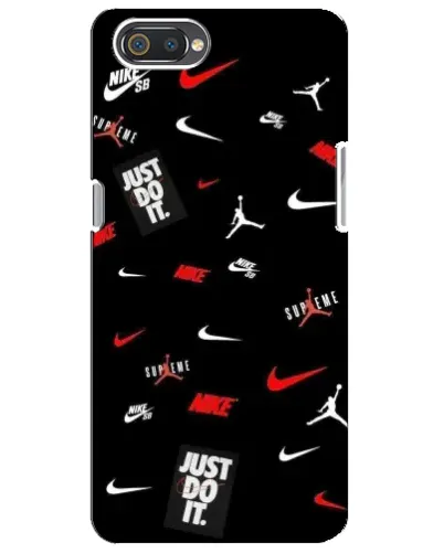 Чехол для Realme C2 с картинкой «Nike Mix Pattern»