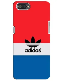 Чехол для Realme C2 с картинкой «Ретро блоки Adidas»