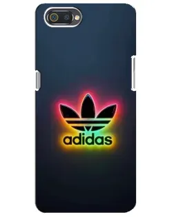 Чехол для Realme C2 с картинкой «Неоновый Adidas»