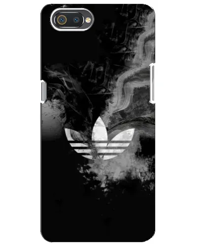 Чехол для Realme C2 с картинкой «Абстрактный дым Adidas»