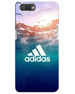 Чехол для Realme C2 с картинкой «Океанская глубина адидас»