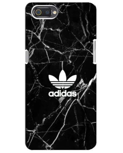 Чехол для Realme C2 с картинкой «Белый мрамор Adidas»